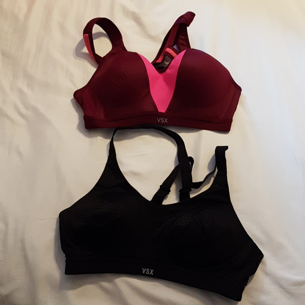 2 Victoria Secret B cup SPORTS bras